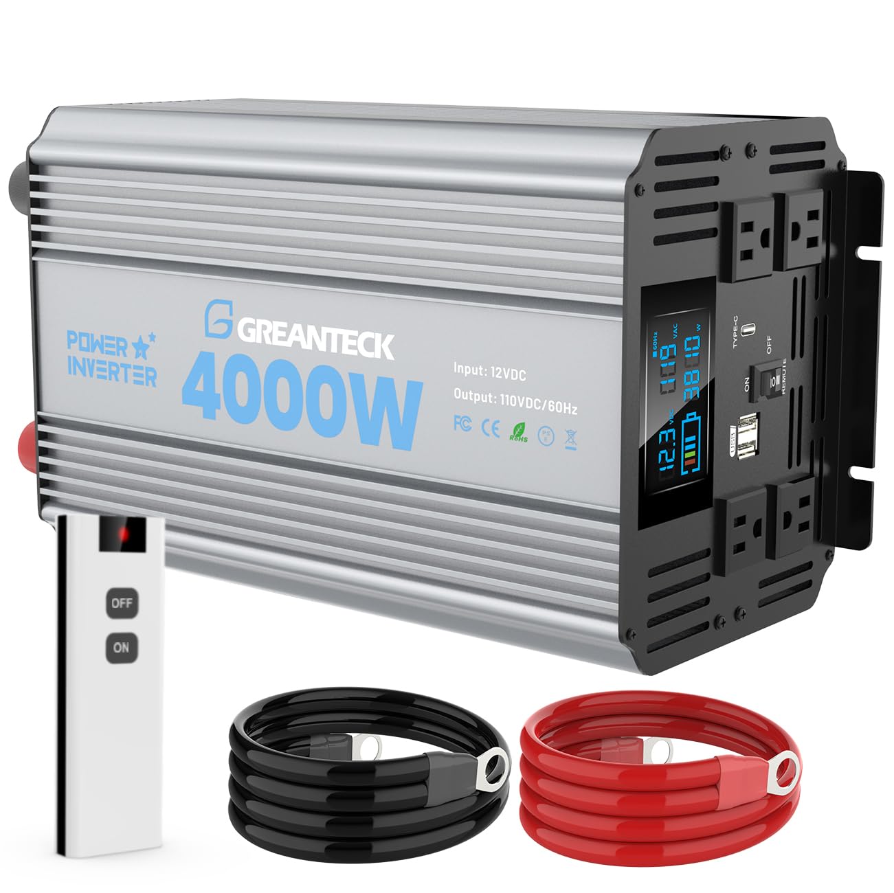 Amazon.com: 4000 Watt Modified Sine Wave Inverter, 12V Power